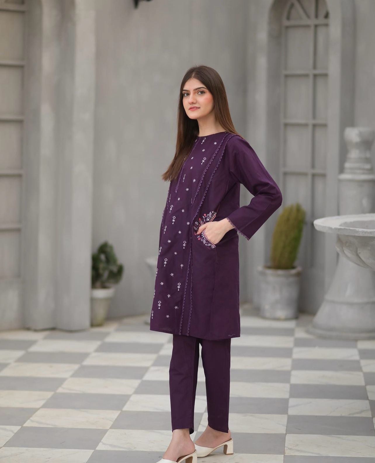 2-Piece Stitched Dress Premium Quality