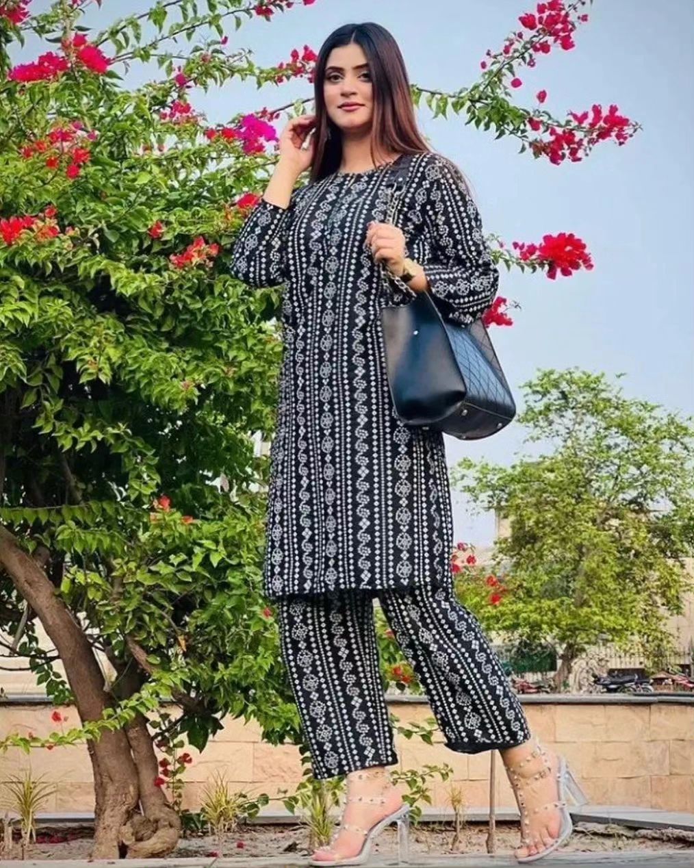 2-Piece Stitched Dress