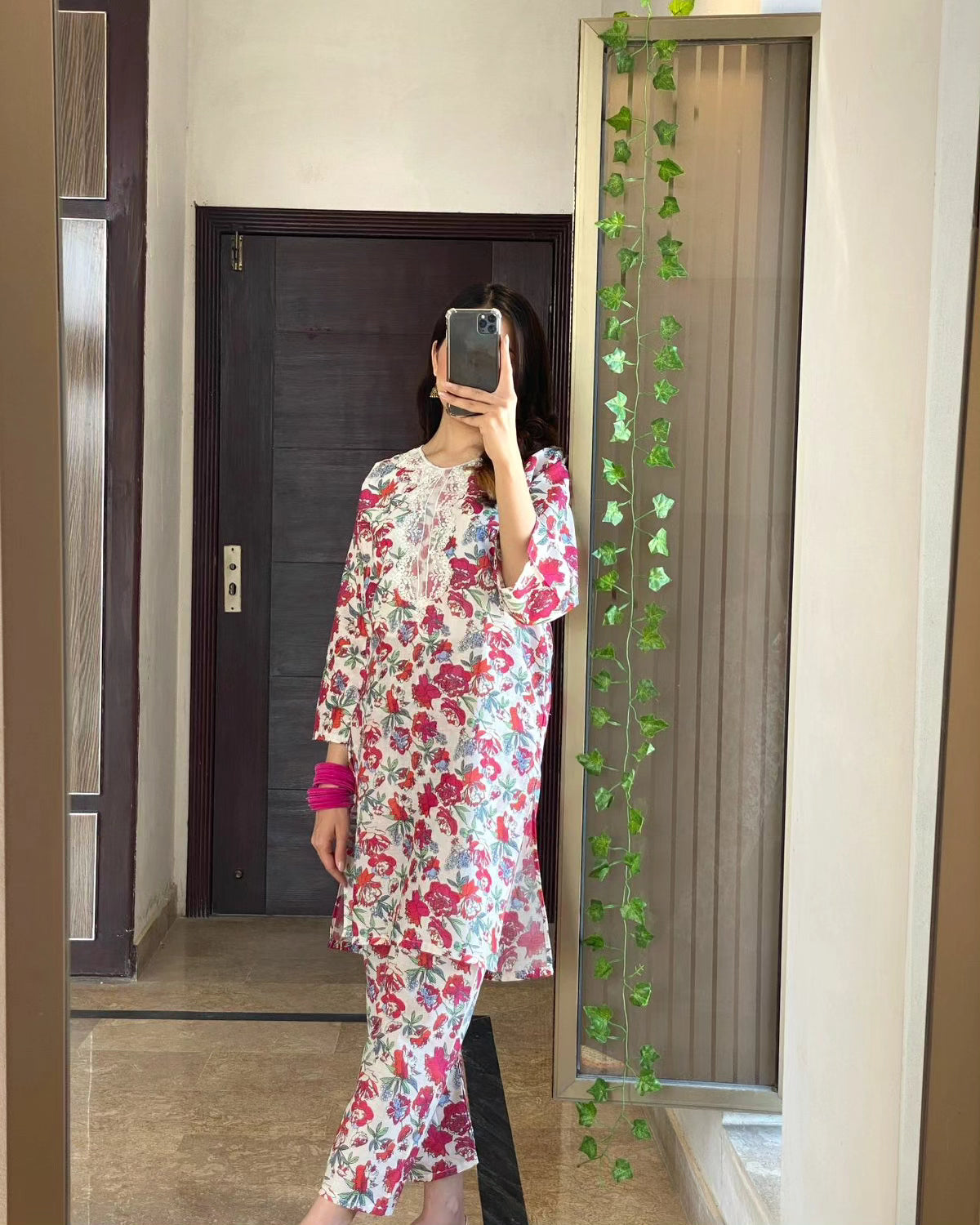 2-PIECE Stitched 90/70 Lawn Dress Premium Quality in one line ..