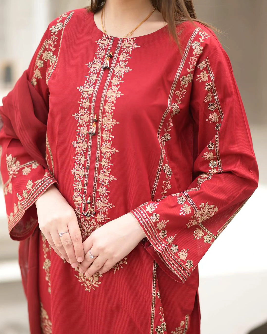 AFGHAN JALEBI 2-Piece Stitched Dress Premium Quality