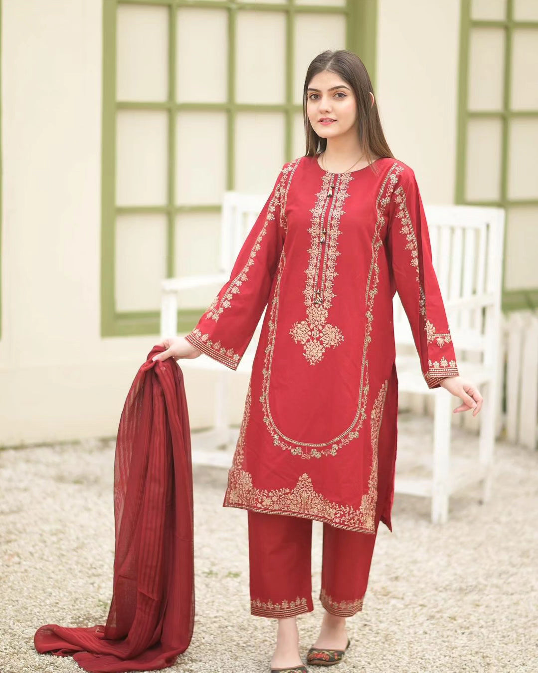AFGHAN JALEBI 2-Piece Stitched Dress Premium Quality