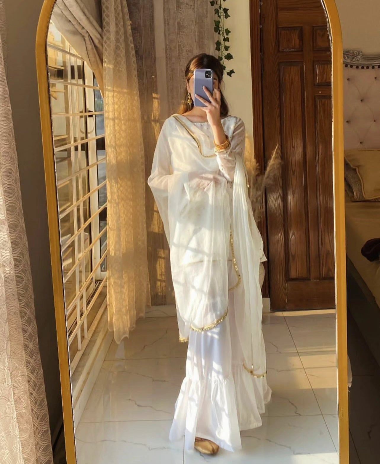 3-Piece Stitched Chiffon Embroidered Dress Premium Quality