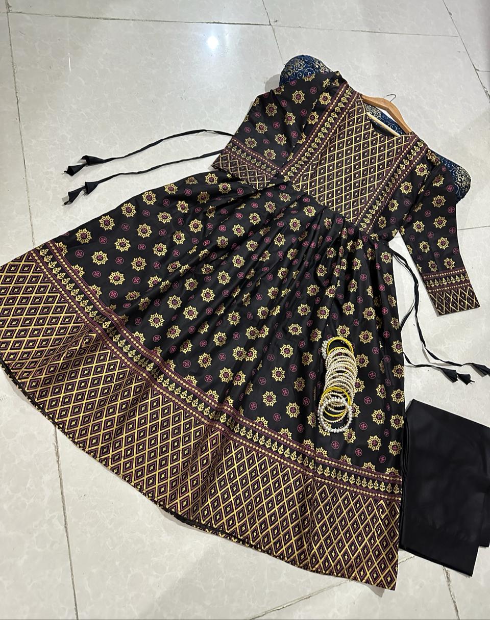 2-Piece Stitched Fancy Maxi Dress Premium Quality