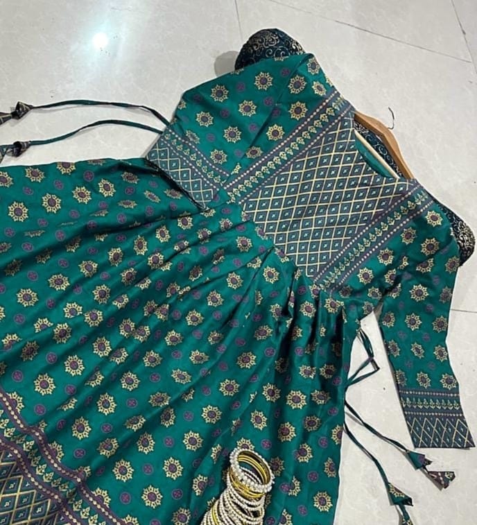 2-Piece Stitched Fancy Maxi Dress Premium Quality