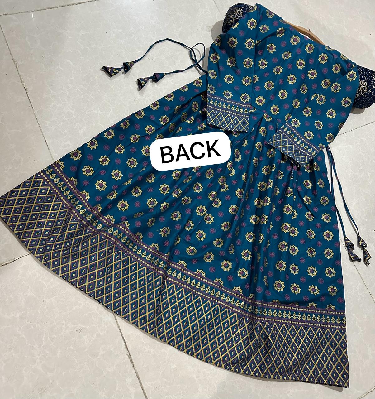 2-Piece Stitched Fancy Maxi Dress Premium Quality