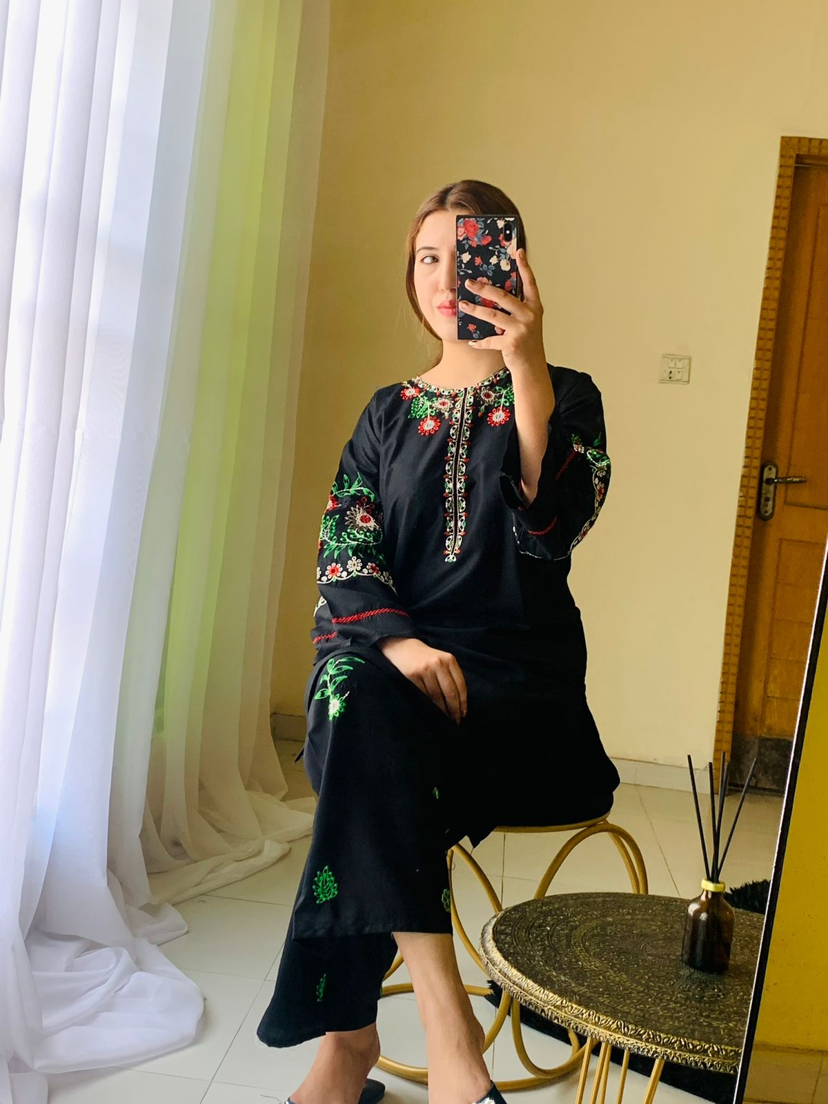 Zar-e-Hina 2-Piece Stitched Embroidered Dress Premium Quality