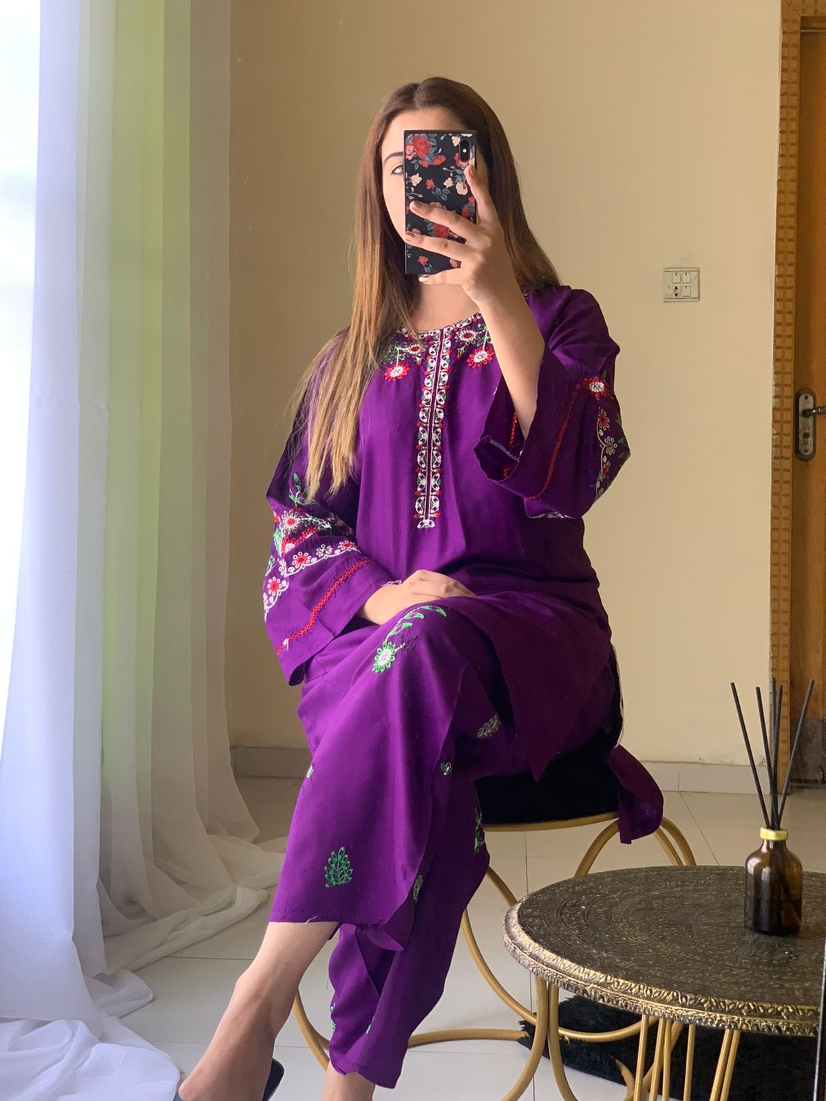 Zar-e-Hina 2-Piece Stitched Embroidered Dress Premium Quality