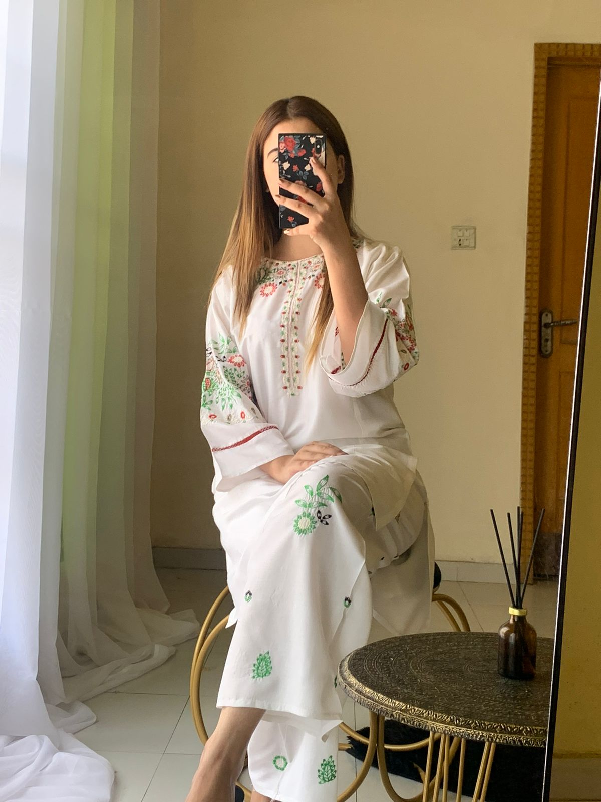 Zar-e-Hina 2-Piece Stitched Embroidered Dress Premium Quality