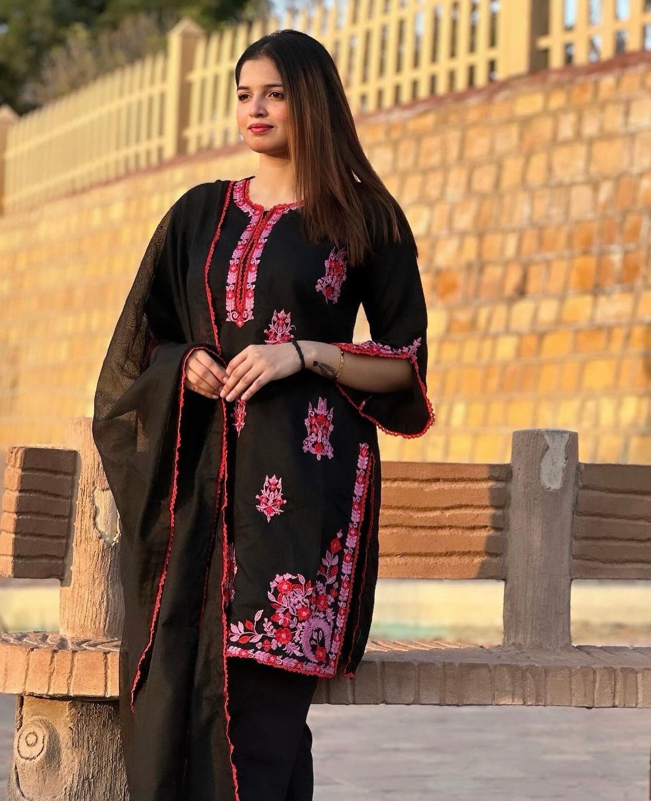Khadi Net 2-Piece Stitched Dress Premium Quality