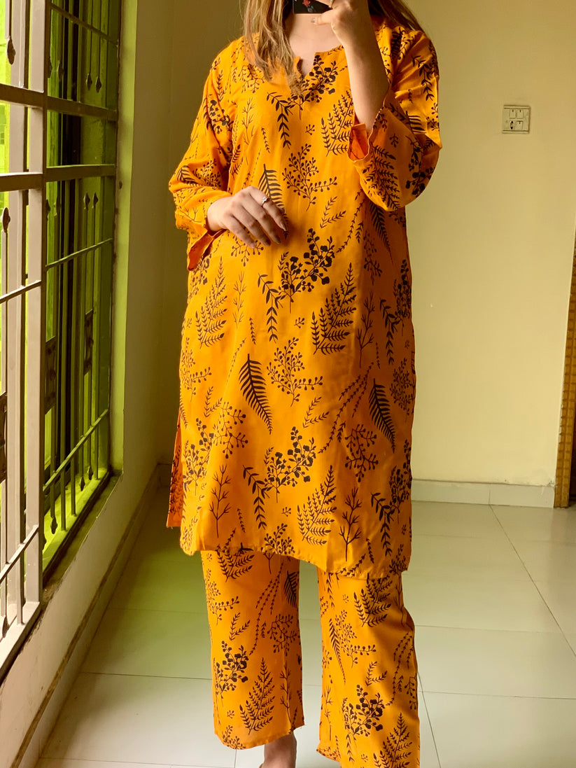2 Piece Stitched Dress