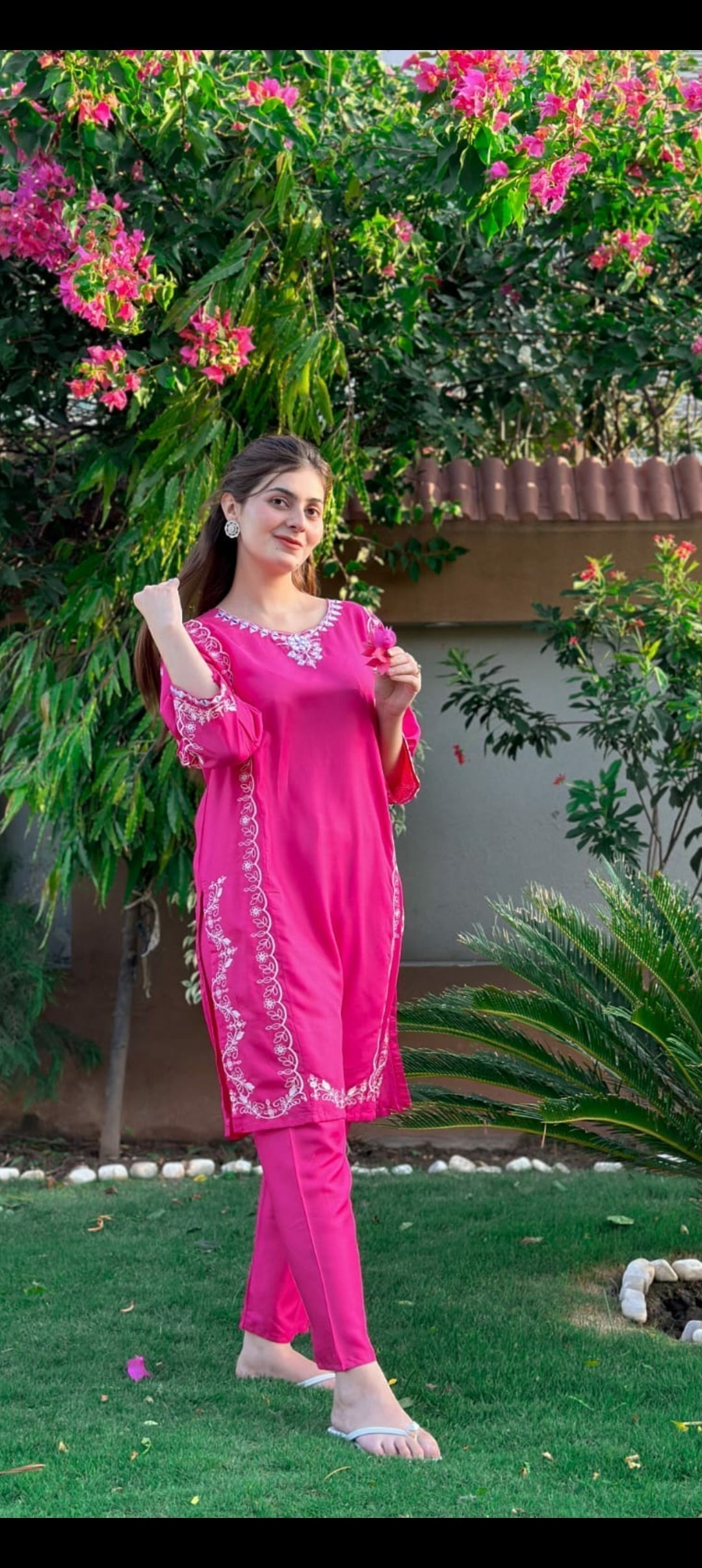 2-Piece Stitched Embroidered Dress Premium Quality