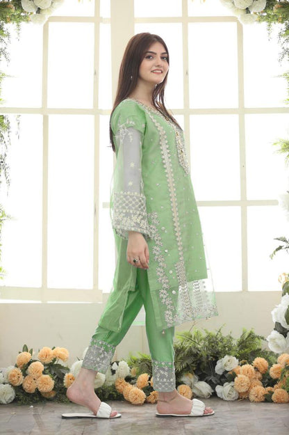 3-Piece Stitched Fancy Dress Premium Quality