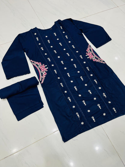 2-Piece Stitched Dress Premium Quality