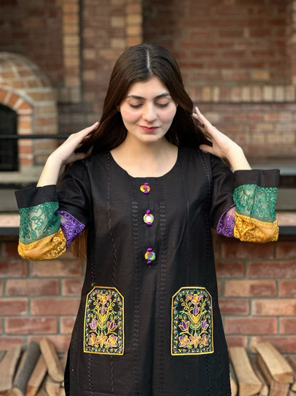 2-Piece Stitched Dress Premium Quality