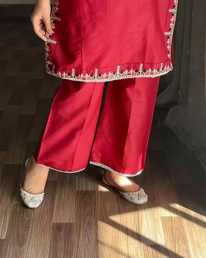 2-PIECE Stitched Multi Colour Embroidered Dress Premium Quality