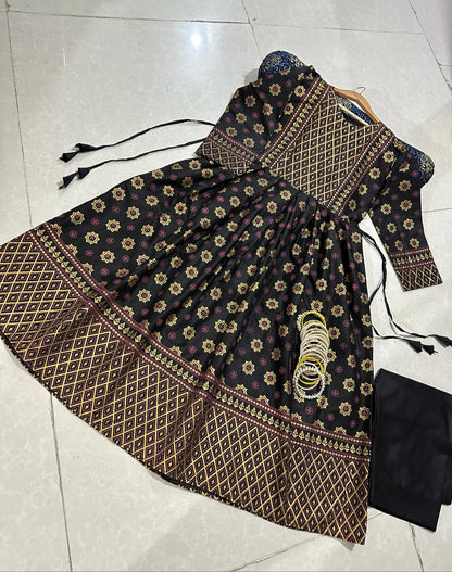 2-Piece Stitched Fancy Maxi Dress Premium Quality