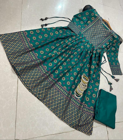 2-Piece Stitched Fancy Maxi Dress Premium Quality