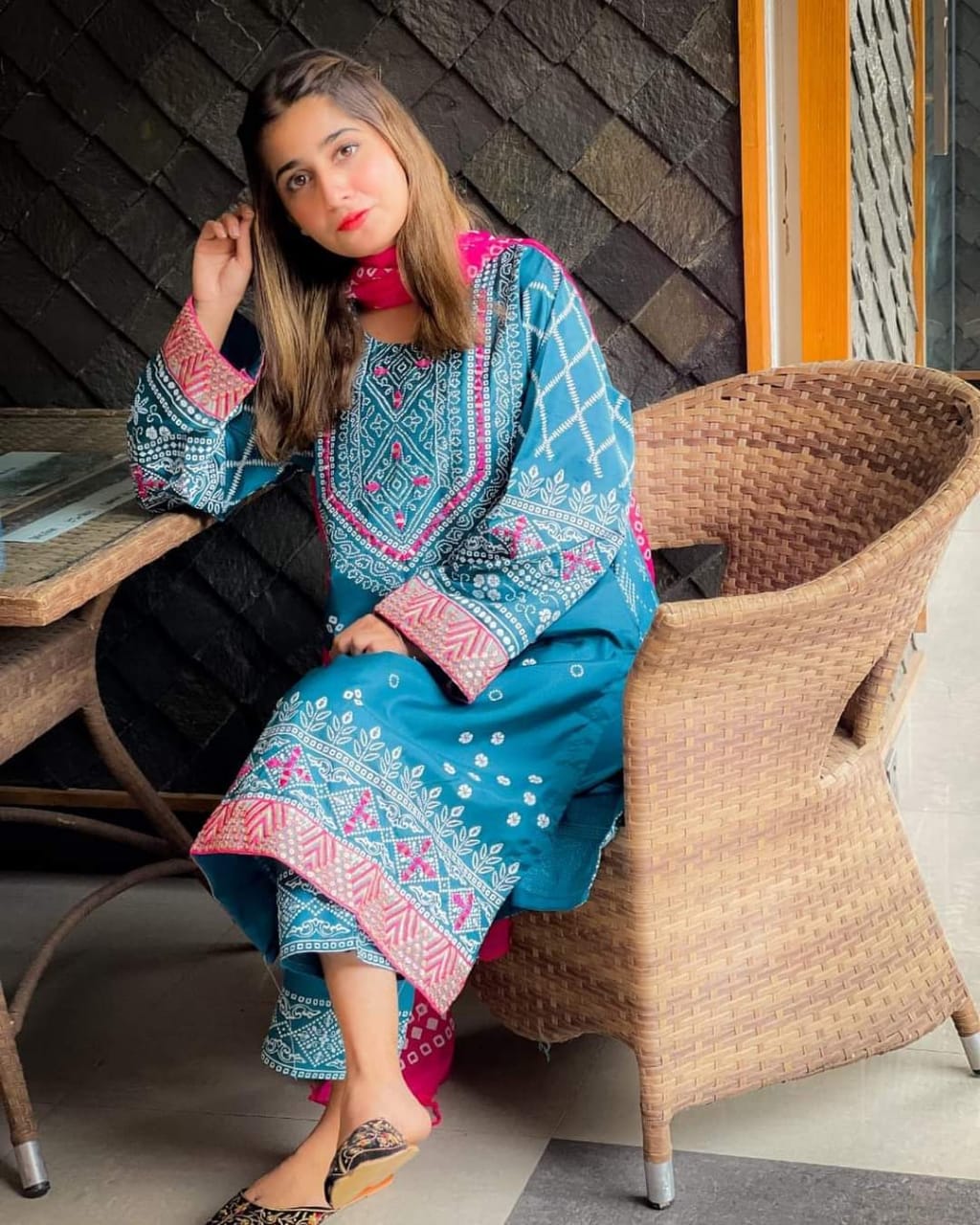 Chunri Silk 3-PIECE Stitched Dress Premium Quality