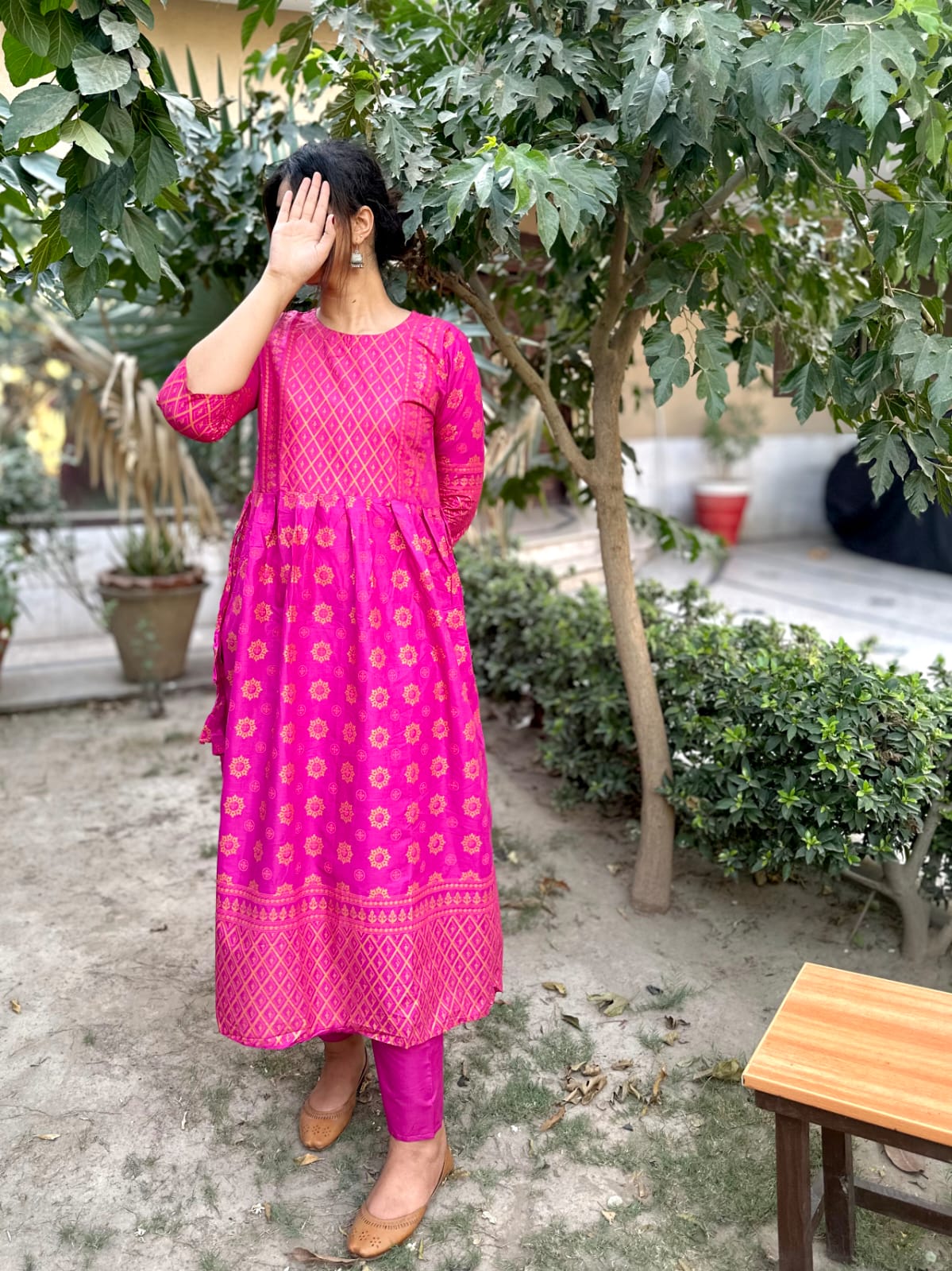 2-Piece Stitched Fancy Maxi Dress Premium Quality
