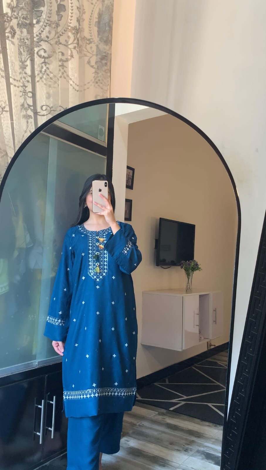 2-Piece Stitched Embroidered Dress Premium Quality