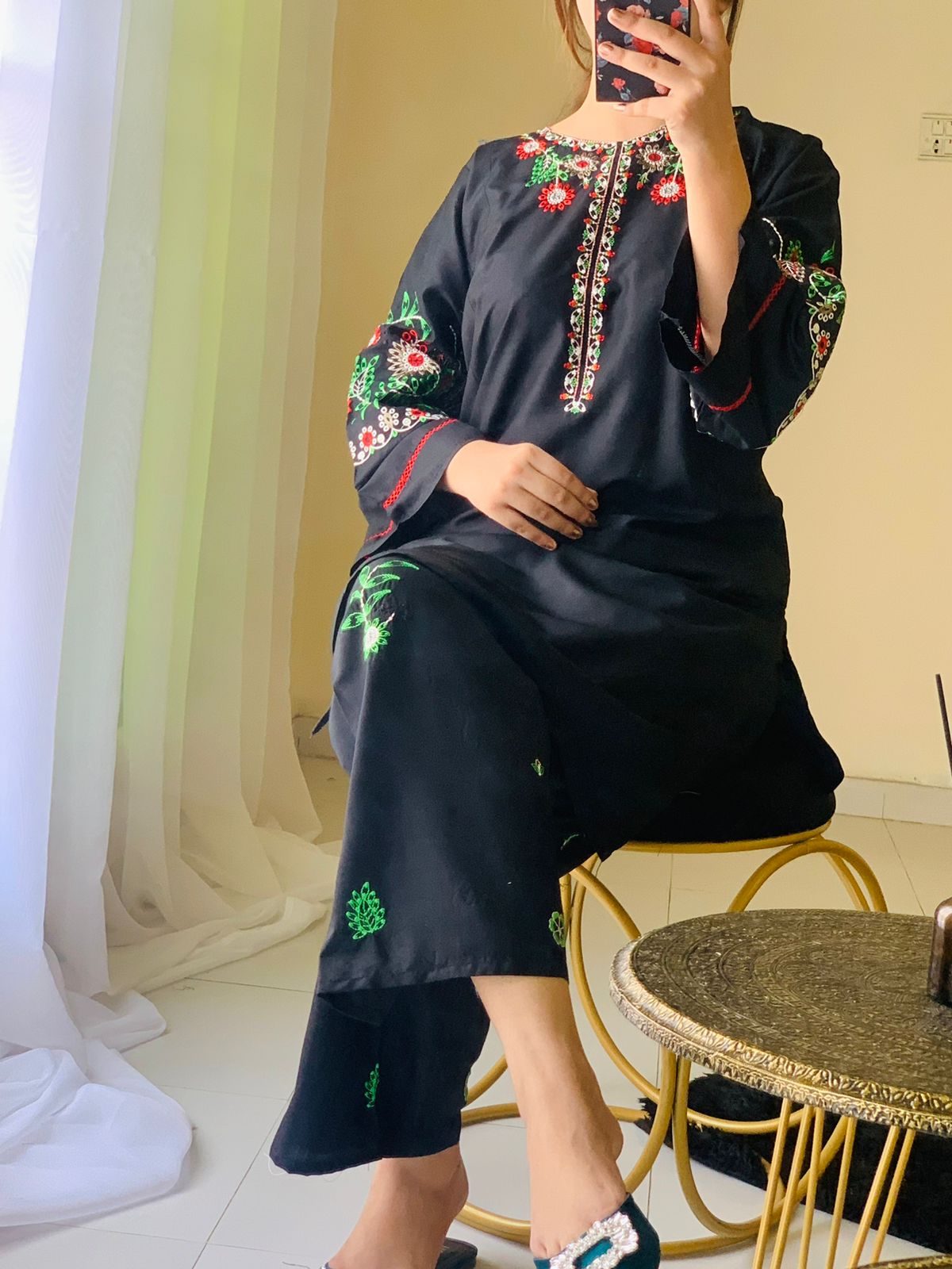 Zar-e-Hina 2-Piece Stitched Embroidered Dress Premium Quality