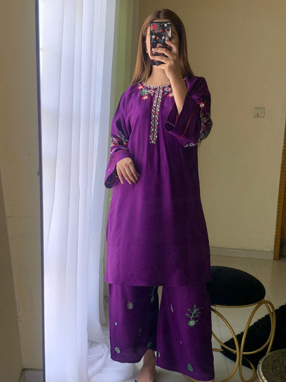 Zar-e-Hina 2-Piece Stitched Embroidered Dress Premium Quality