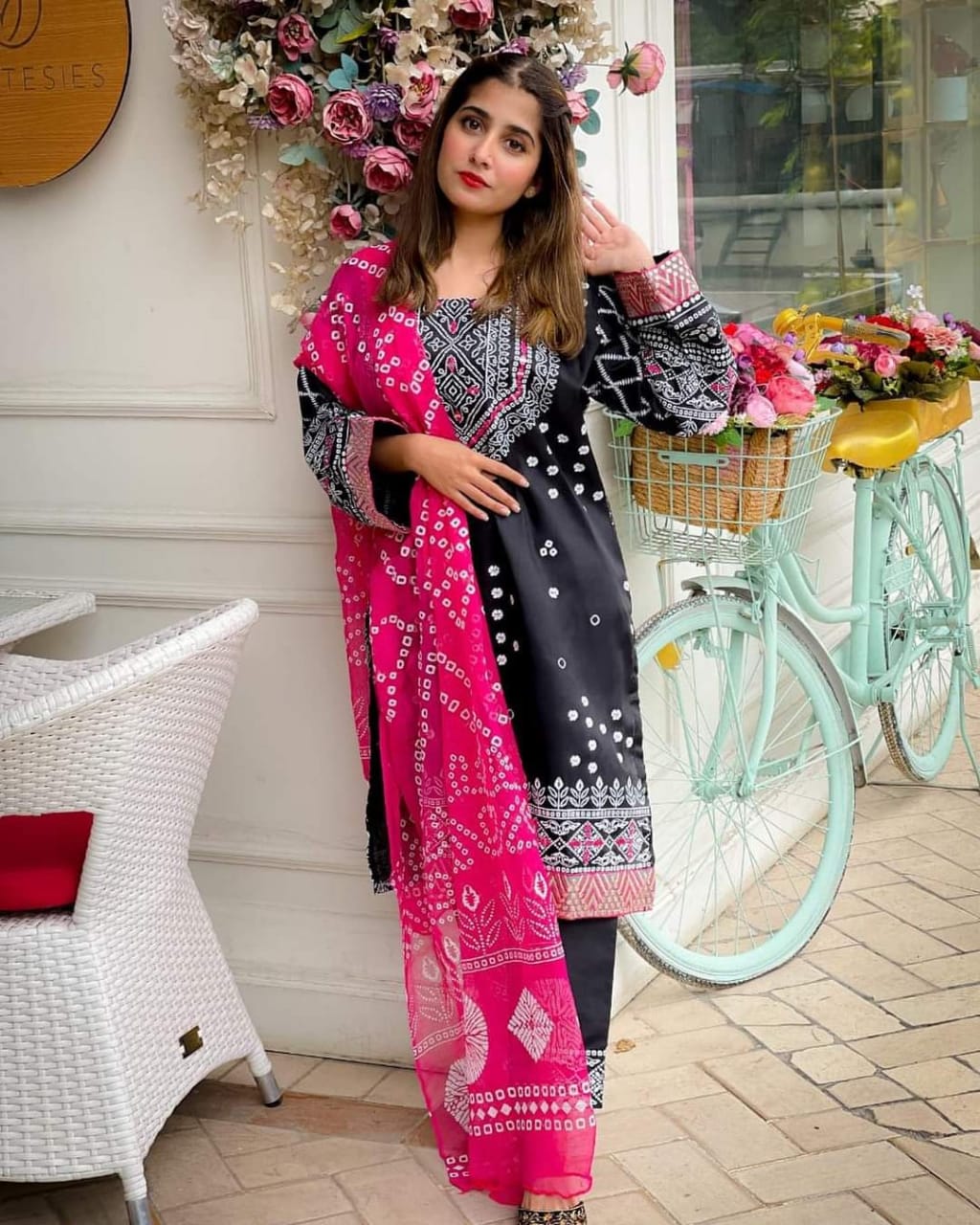 Chunri Silk 3-PIECE Stitched Dress Premium Quality