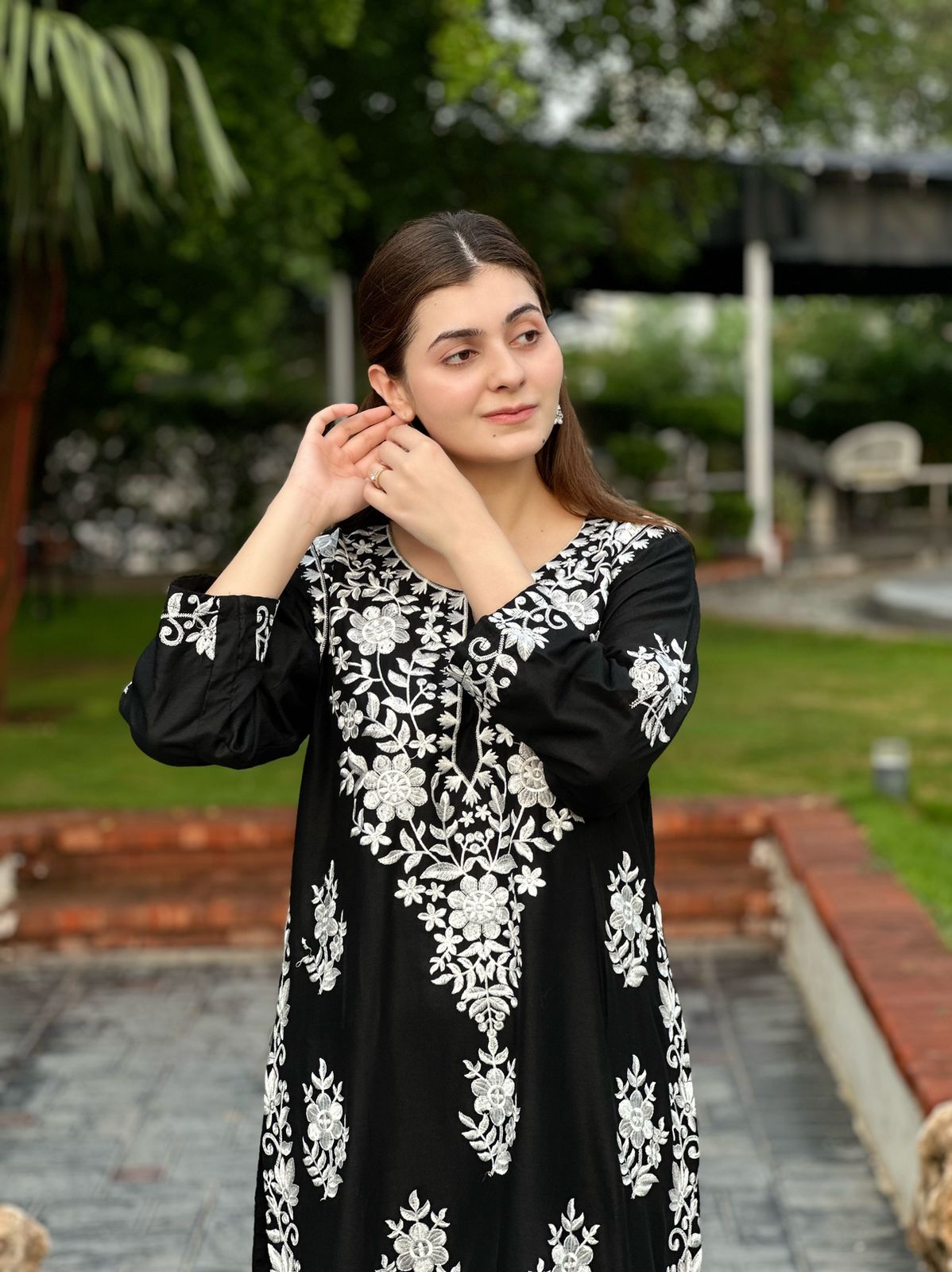 Indian Chicken Kari Long Length 2-Piece Stitched Dress Premium Quality