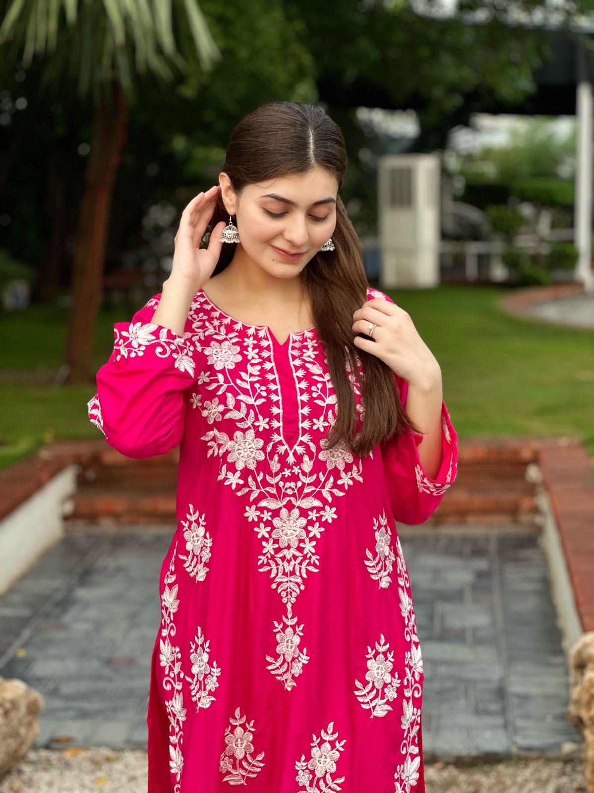 Indian Chicken Kari Long Length 2-Piece Stitched Dress Premium Quality