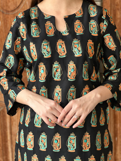 Lal-Tain Printed 2-PIECE Stitched Dress Premium Quality