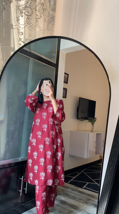 Noor-e-Niswa 2-Piece Stitched Dress Premium Quality