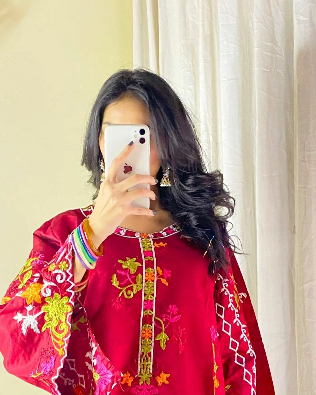 Khadi Net Long Length 2-Piece Stitched Dress Premium Quality