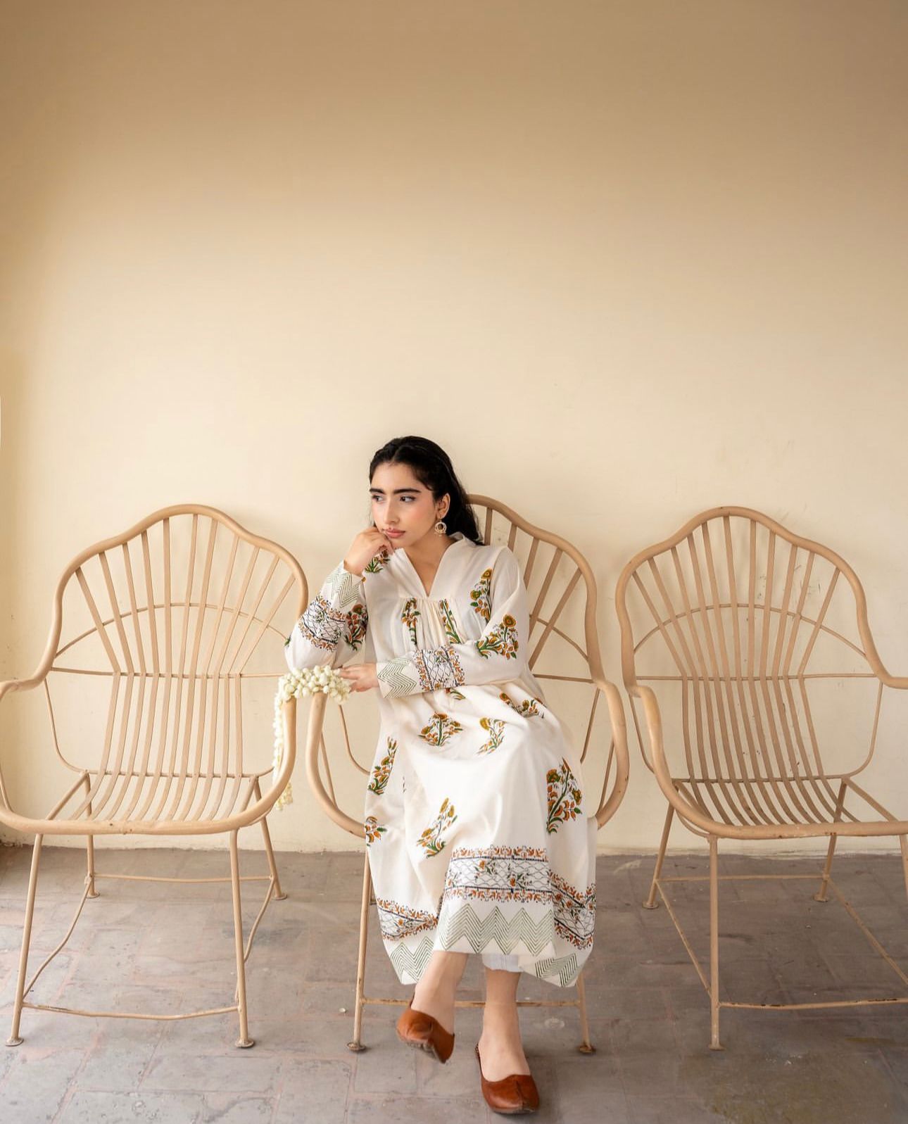 3-Piece Stitched Maxi Dress Premium Quality