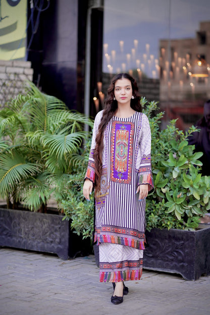 2-piece Stitched Dress Viscous