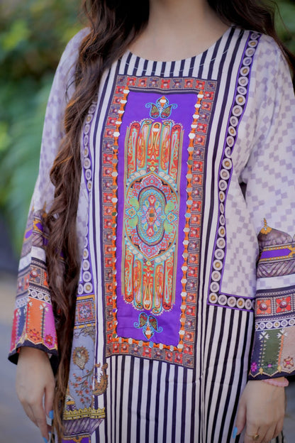 2-piece Stitched Dress Viscous