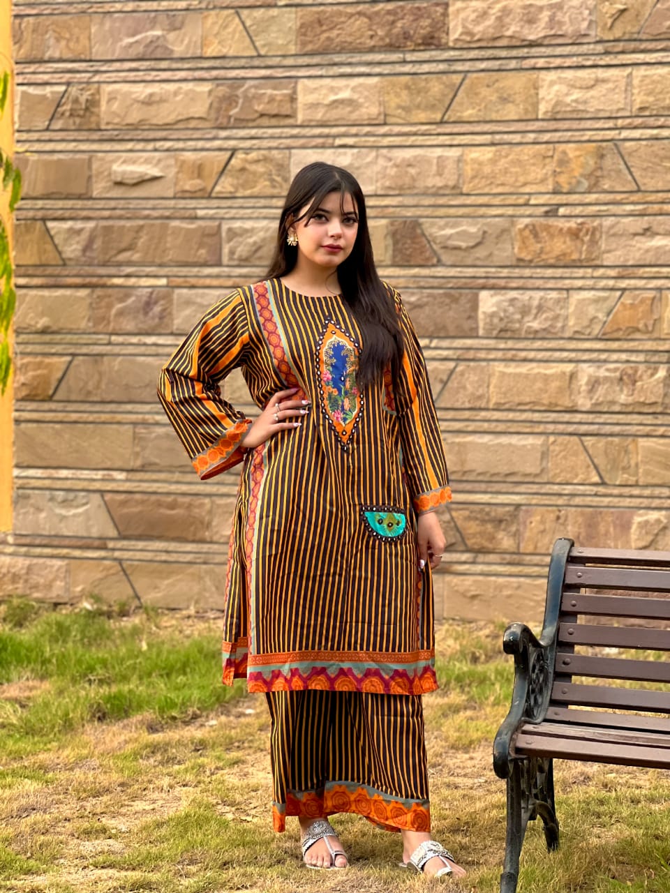 Viscous 2-piece Stitched Dress