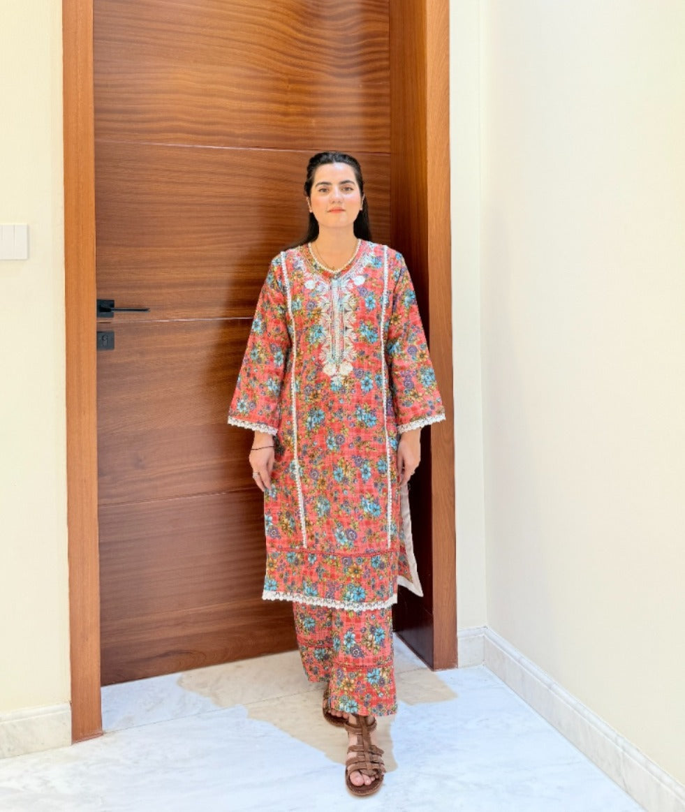 DHANAK 2-Piece Stitched Dress Premium Quality