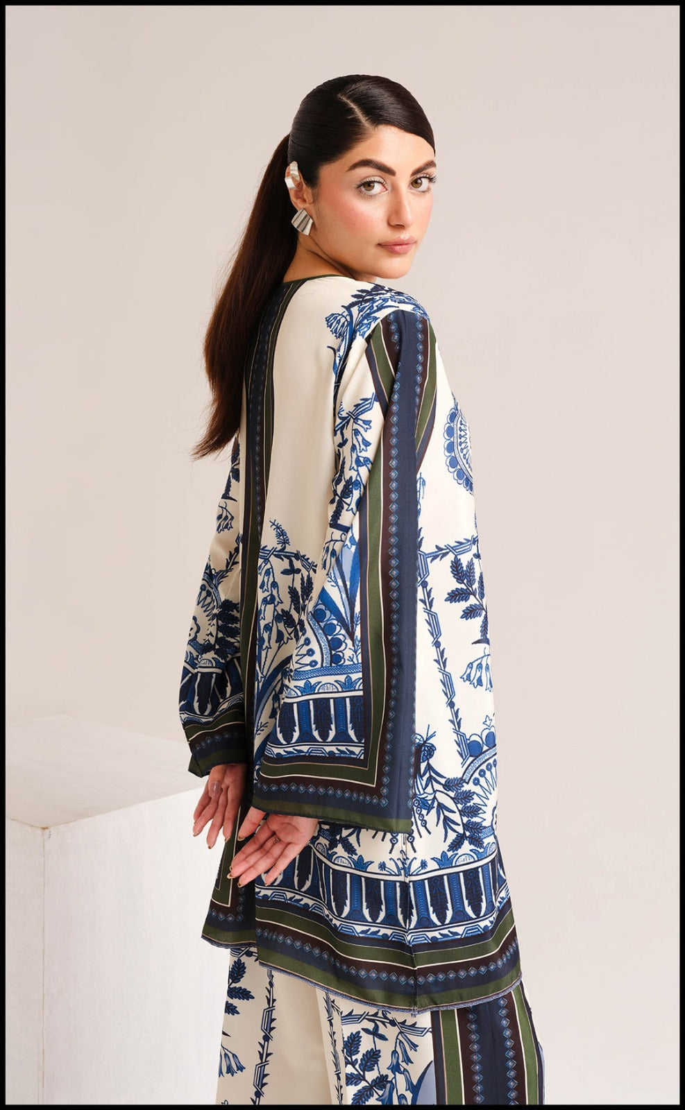 Premium China Grip 2-Piece Stitched Dress