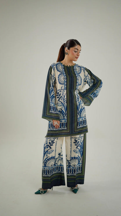 Premium China Grip 2-Piece Stitched Dress