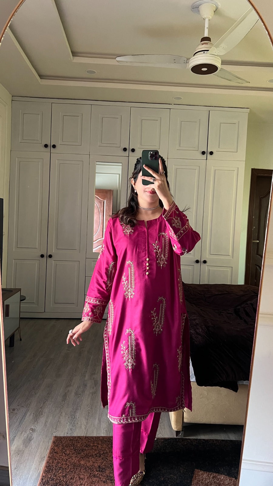 Premium Quality 2-Piece Stitched Embroidered Dress