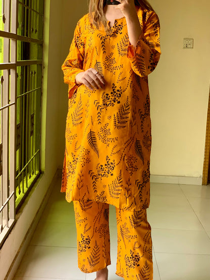 2 Piece Stitched Dress