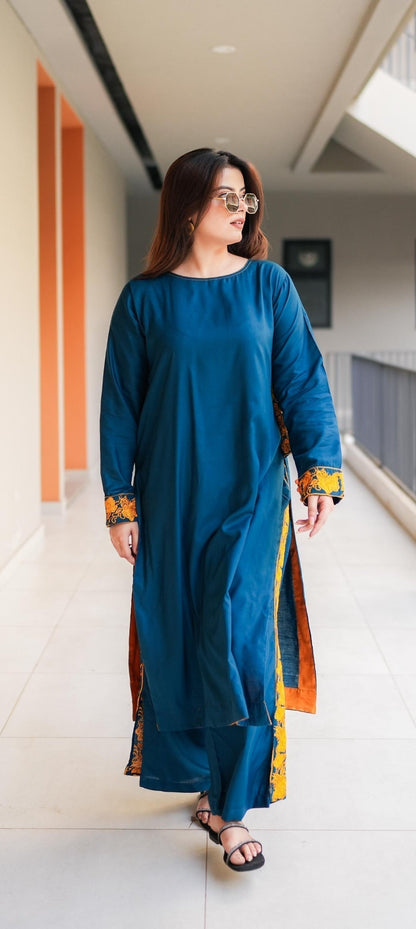 2-Piece Stitched Embroidered Dress Premium Quality