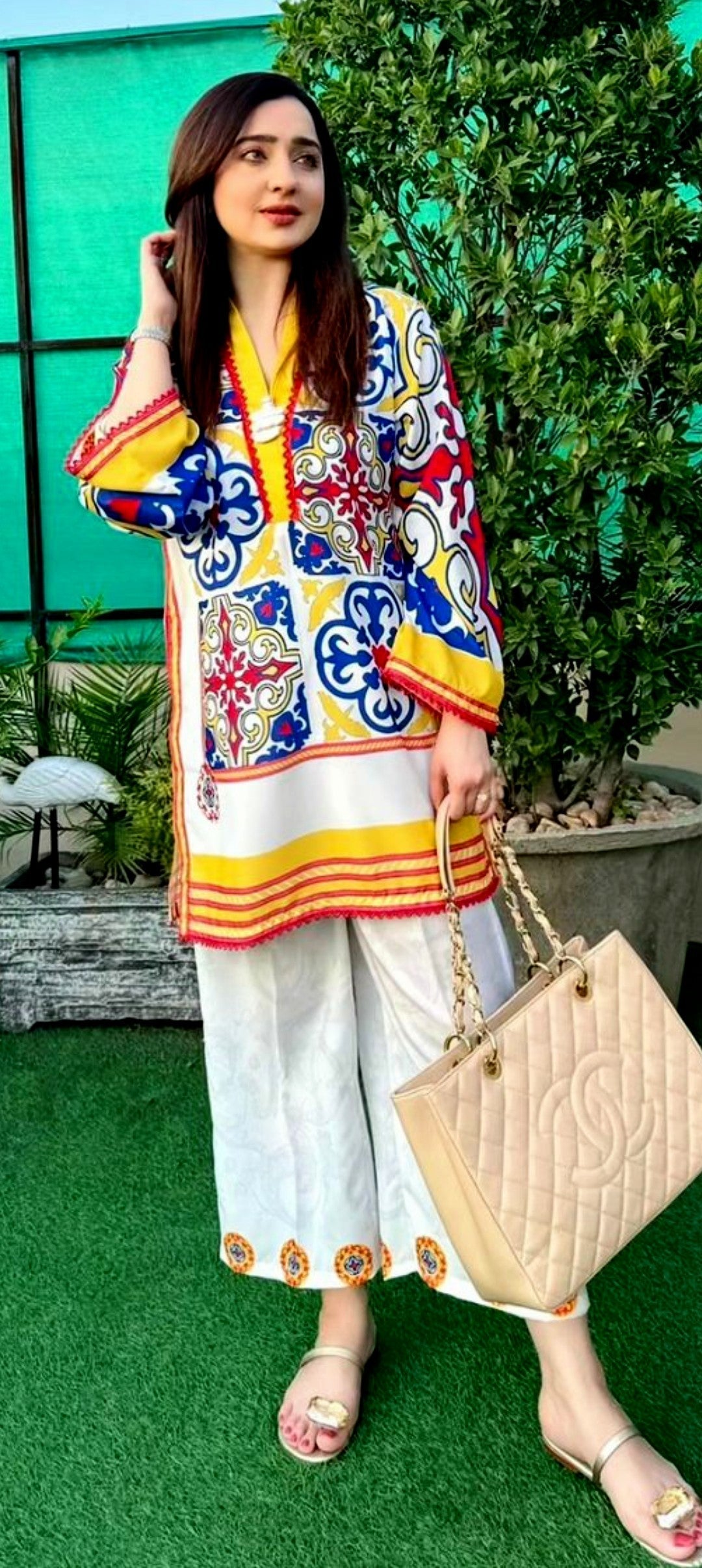 Silk 2-Piece Stitched Dress Premium Quality