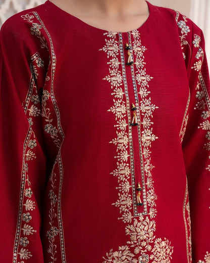 2-Piece Stitched Sequence Embroidered Dress Premium Quality SHOP ONLINE