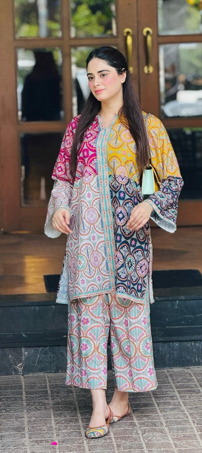 Premium Quality 2-Piece Stitched Printed Dress