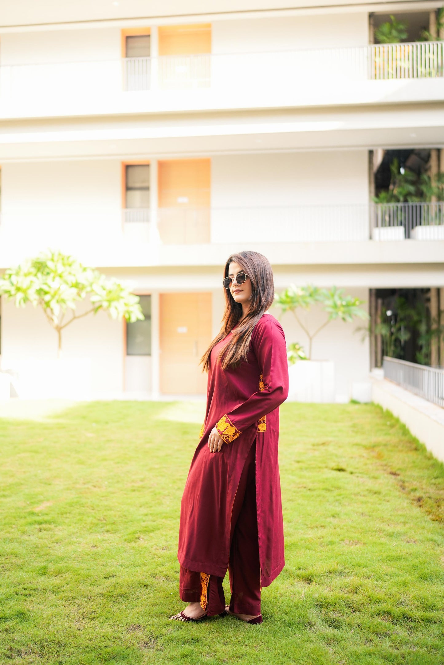 2-Piece Stitched Embroidered Dress Premium Quality