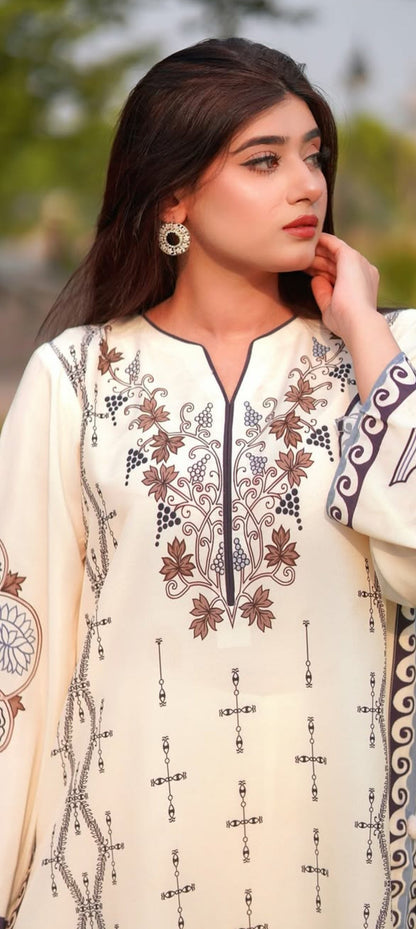 Premium Quality 2-Piece Stitched Long Length Dress