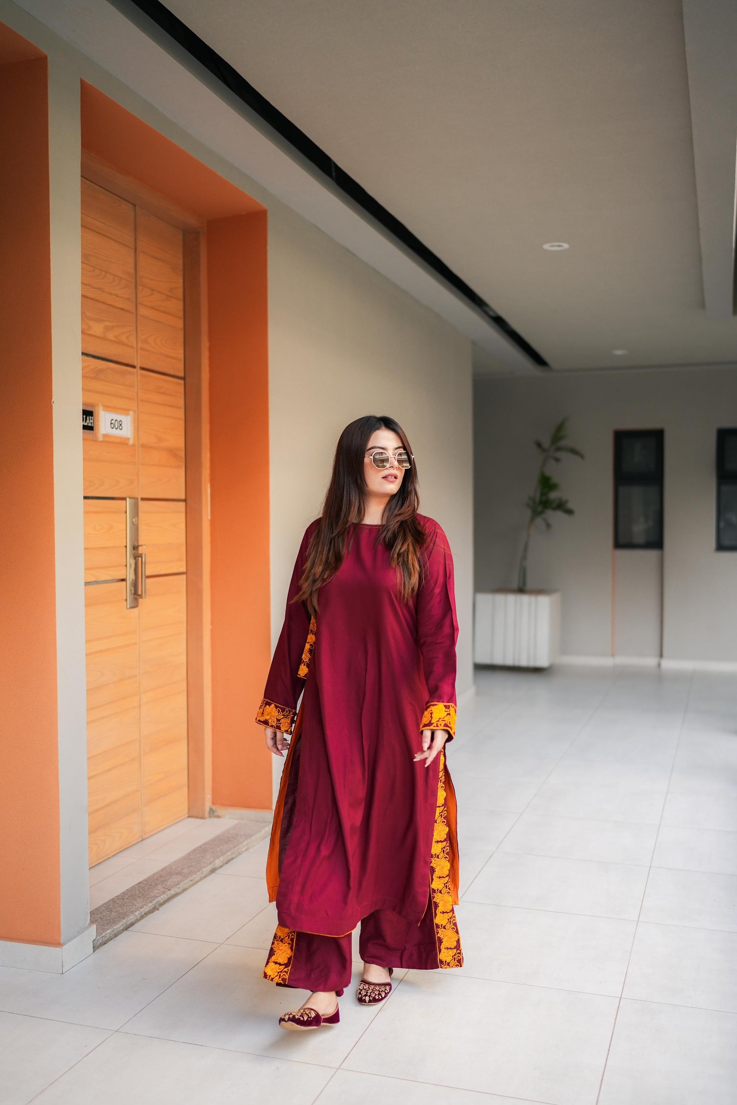 2-Piece Stitched Embroidered Dress Premium Quality